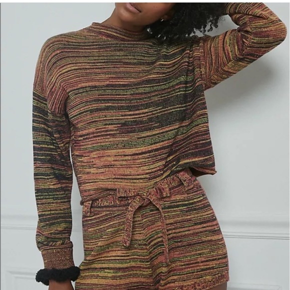 Anthropologie The Upside Nitara Marled Mockneck Arrow Sweater - Picture 3 of 11